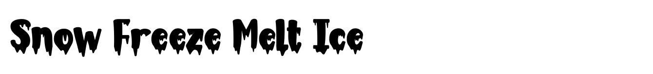 Snow Freeze Melt Ice image